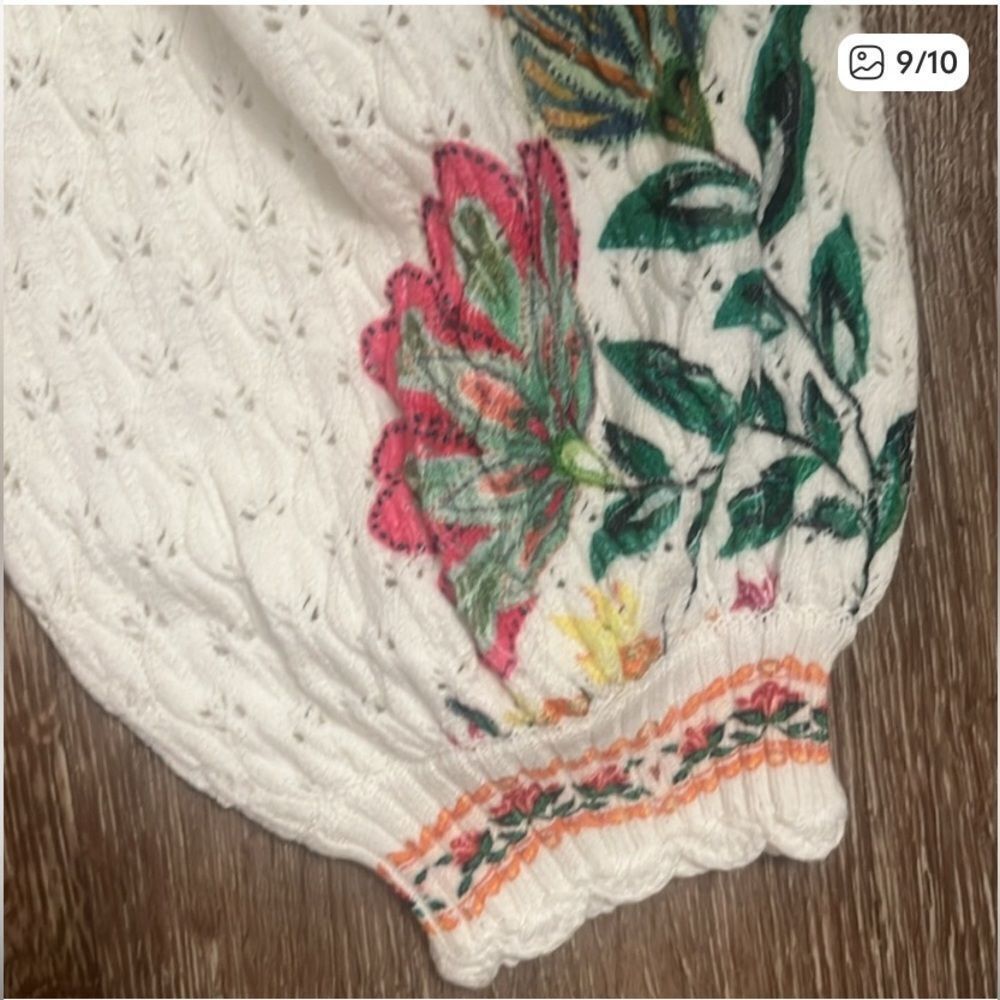 FARM Rio Off White Garden Delight Knit Cardigan - Picture 8 of 13
